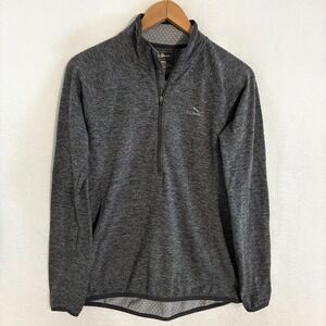 LL Bean Adventure Grid Fleece 1/4 Zip Pullover Shirt Womens Size S Gorpcore
